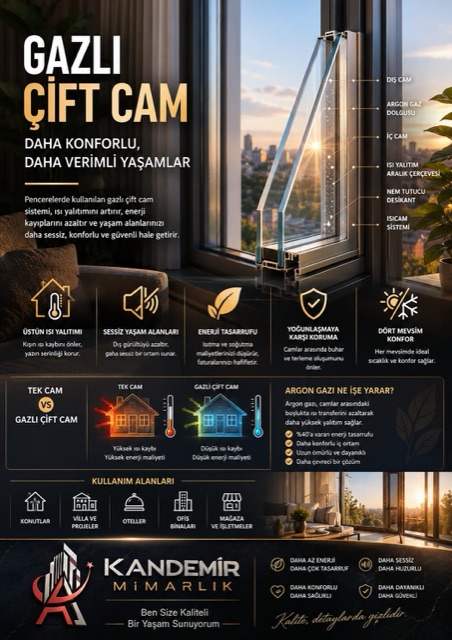 Kandemir Mimarlık proje tanıtım afişi
