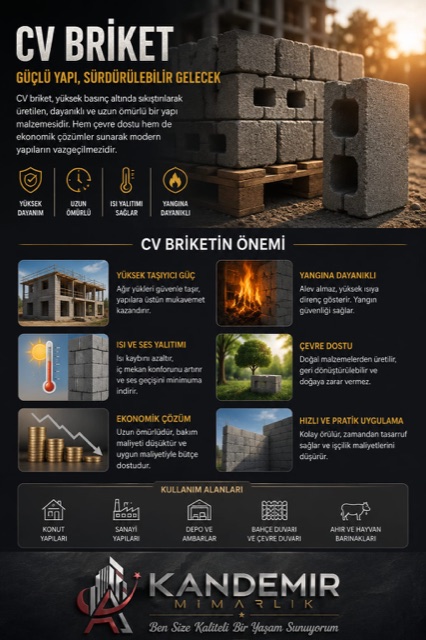 Kandemir Mimarlık proje tanıtım afişi